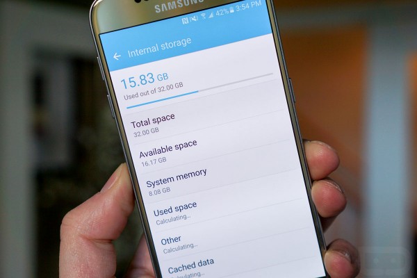 Android и TouchWiz занимают 8 ГБ в новых Galaxy S7
