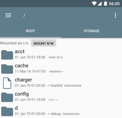 Root Explorer получил «материальный» дизайн