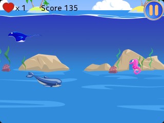 Jumping Dolphin — Ocean Survival. Скриншот 2