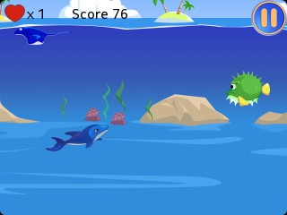 Jumping Dolphin — Ocean Survival. Скриншот 3