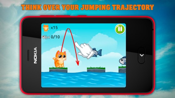 Jumping Kitten — Fishing Time. Скриншот 1