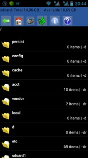 File manager for Android 1.6. Скриншот 1