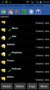 File manager for Android 1.6. Скриншот 2