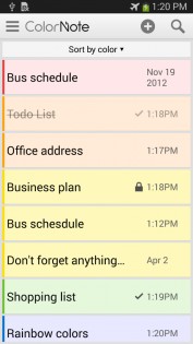 ColorNote 4.6.1. Скриншот 1