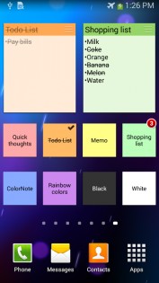 ColorNote 4.6.6. Скриншот 2