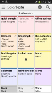 ColorNote 4.6.6. Скриншот 5