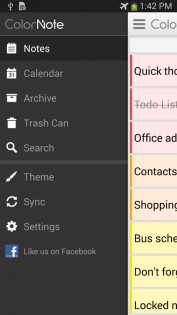 ColorNote 4.6.6. Скриншот 7