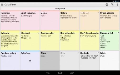 ColorNote 4.6.6. Скриншот 9