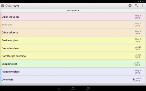ColorNote 4.6.1. Скриншот 10