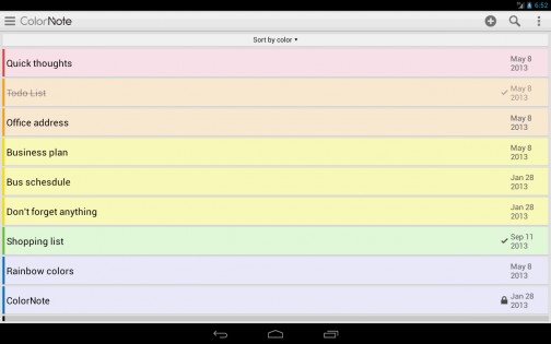 ColorNote 4.6.6. Скриншот 10