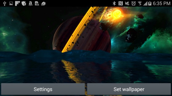 Far Galaxy 3D Live Wallpaper 1.0. Скриншот 8