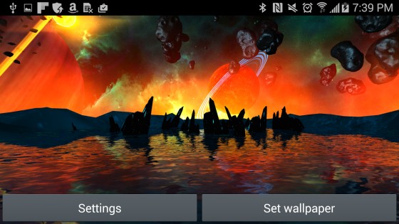 Far Galaxy 3D Live Wallpaper 1.0. Скриншот 10