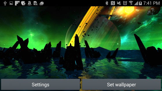 Far Galaxy 3D Live Wallpaper 1.0. Скриншот 11