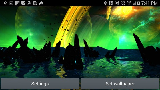 Far Galaxy 3D Live Wallpaper 1.0. Скриншот 12