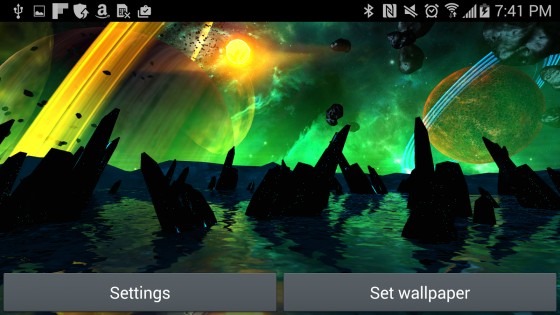 Far Galaxy 3D Live Wallpaper 1.0. Скриншот 13