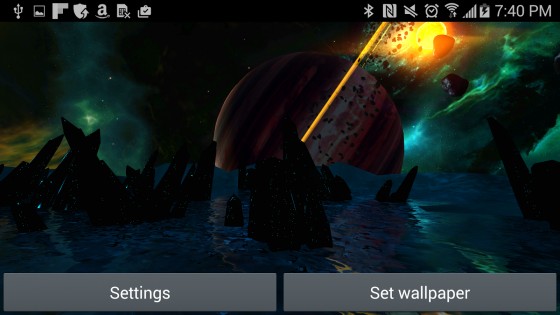 Far Galaxy 3D Live Wallpaper 1.0. Скриншот 16