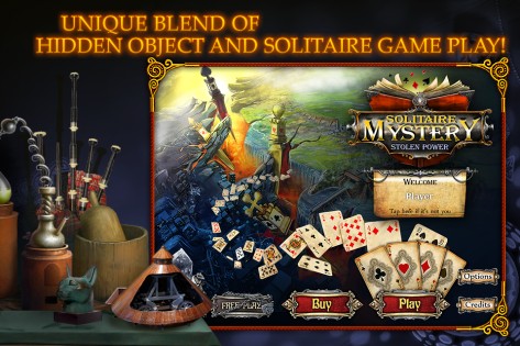 Solitaire Mystery: Stolen Power 1.4. Скриншот 1