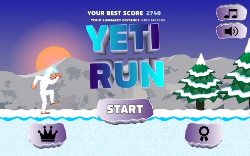 Yeti Run 1.1. Скриншот 4