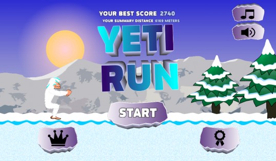 Yeti Run 1.1. Скриншот 7