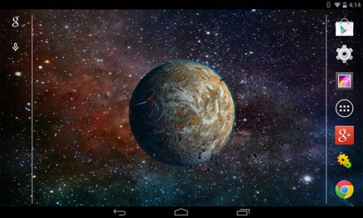 3D Planet Free Live Wallpaper 1.0. Скриншот 1