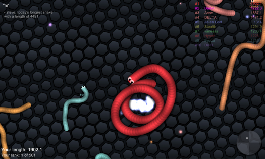 slither.io 2.38. Скриншот 1