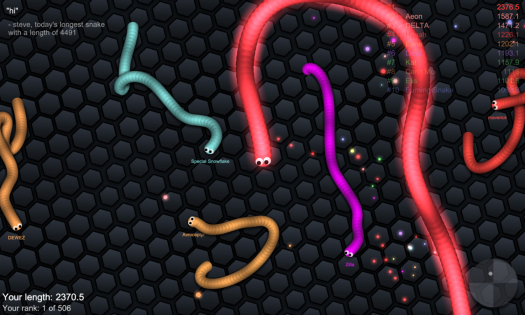 slither.io 2.38. Скриншот 3