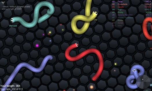 slither.io 2.38. Скриншот 4