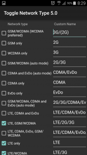 Toggle Network Type 5.0 1.1.6.0. Скриншот 3