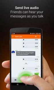 Voxer – рация Walkie Talkie PTT 4.0.10.22542. Скриншот 1