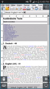 AndrOpen Office 5.5.4. Скриншот 2