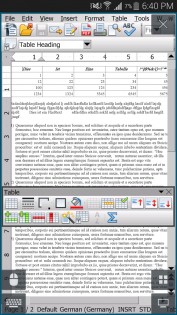 AndrOpen Office 5.5.4. Скриншот 3