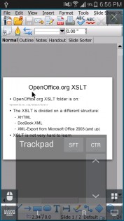AndrOpen Office 5.5.4. Скриншот 5