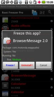 Root Freezer 1.2. Скриншот 3