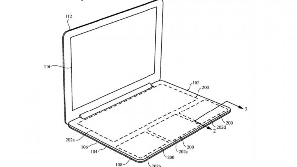 Apple запатентовала MacBook без физической клавиатуры