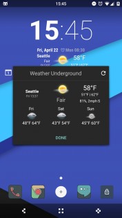 WU CM Weather Provider 1.1. Скриншот 1