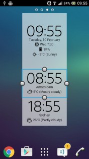 Цифровые часы Xperia 6.9.12.634. Скриншот 3