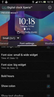 Цифровые часы Xperia 6.9.12.634. Скриншот 8