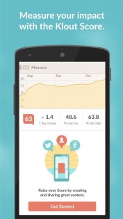 Klout 1.4.0. Скриншот 4