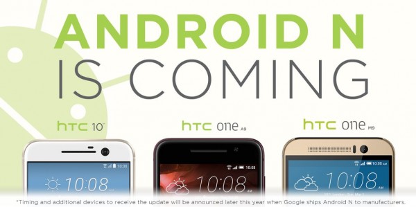 HTC уже подтвердила обновления с Android N для своих смартфонов