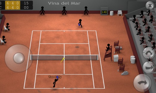 Stickman Tennis 2.4. Скриншот 1
