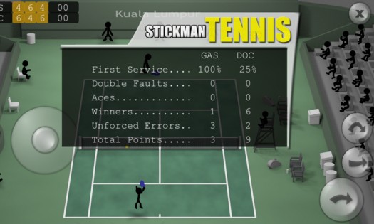 Stickman Tennis 2.4. Скриншот 5
