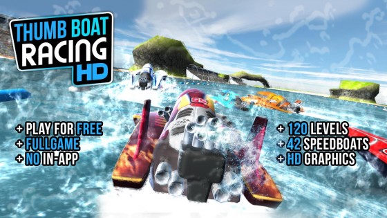 Thumb Boat Racing 1.1. Скриншот 1