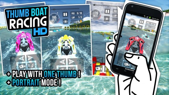 Thumb Boat Racing 1.1. Скриншот 5