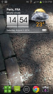 3D Sense clock & weather 8.35.17. Скриншот 1