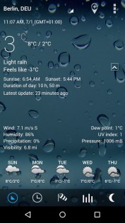 3D Sense clock & weather 8.35.17. Скриншот 2