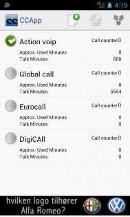 CCApp [Calling Card App] 1.3.1. Скриншот 1