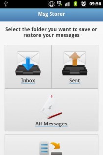 Message Storer Free 2.0. Скриншот 1