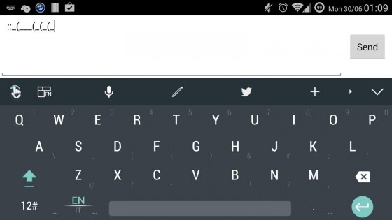 TouchPal Android L Theme 1.0. Скриншот 6