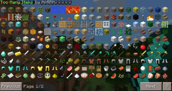 Too Many Items 19 for Minecraft PE. Скриншот 2