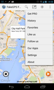 FakeGPS Free 5.9. Скриншот 2
